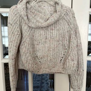 Ladies knit Calnick sweater crop top